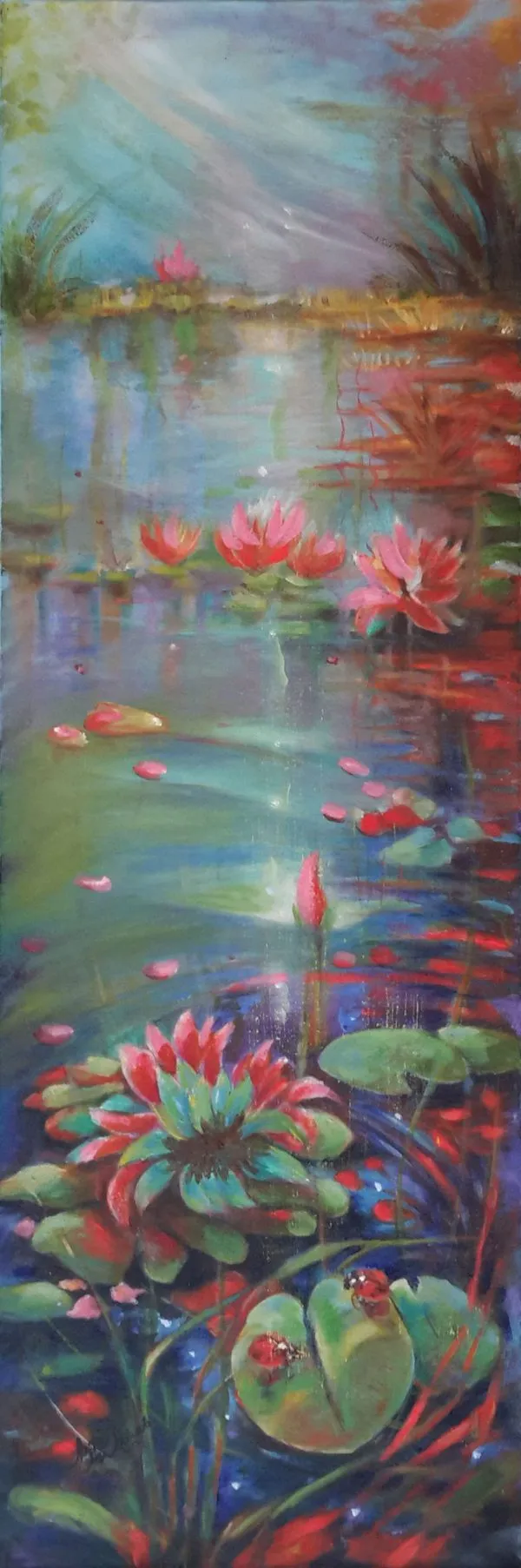 Oil Paint Flower Painting 1744