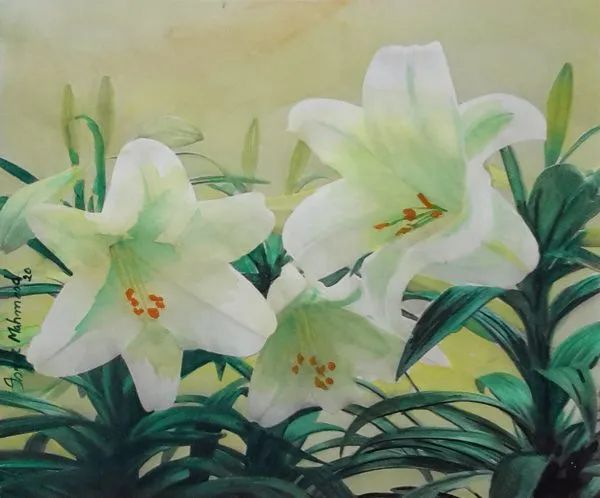 Water Color Flower Painting 2043