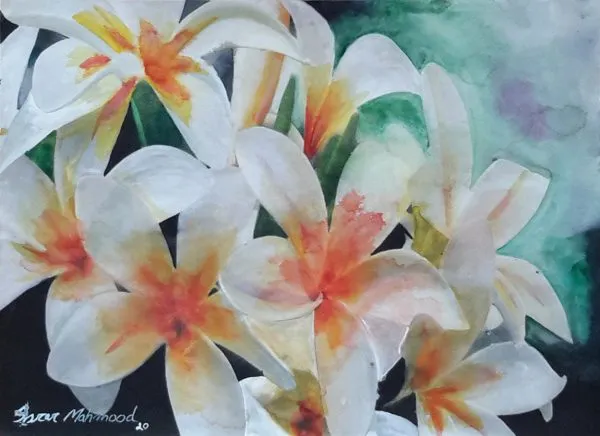 Water Color Flower Painting 2045
