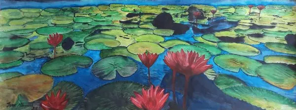 Water Color Flower Painting 2049