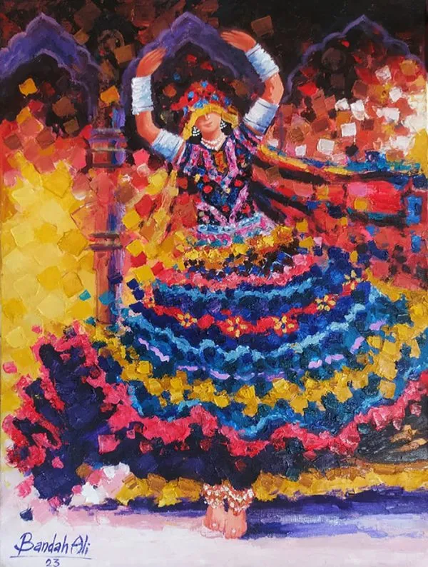 Oil Paint Figurative Painting 4672