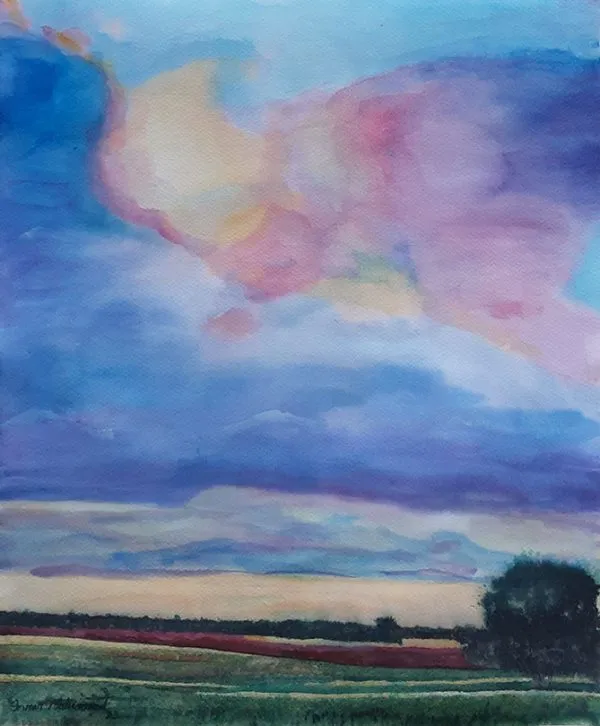 Water Color Landscape Painting 4713