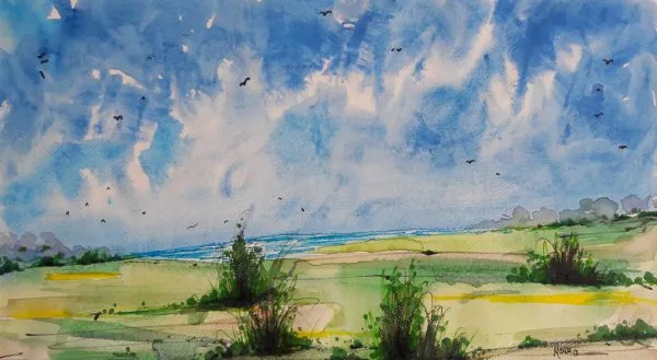 Water Color Landscape Painting 0067