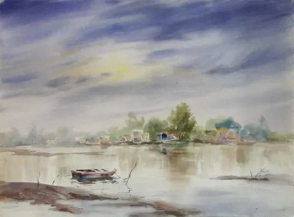 Water Color Landscape Painting 0491