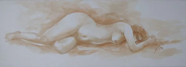 Water Color Figurative Painting 0533