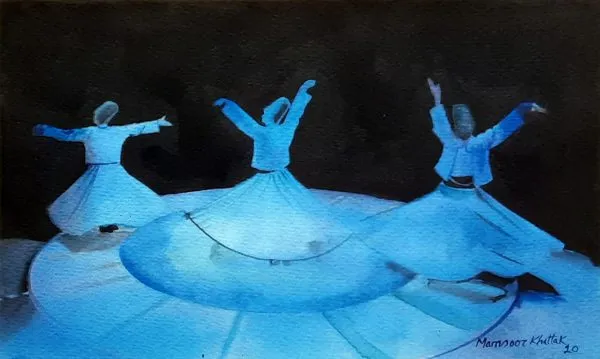 Water Color Figurative Painting 0710
