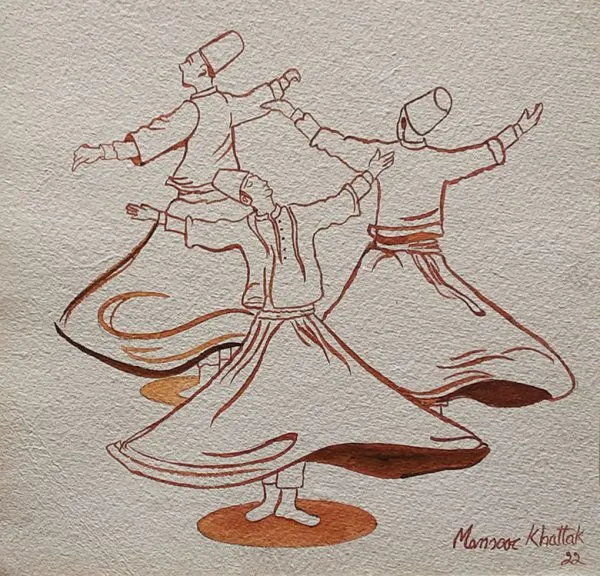 Pen & Ink Figurative Painting 1974