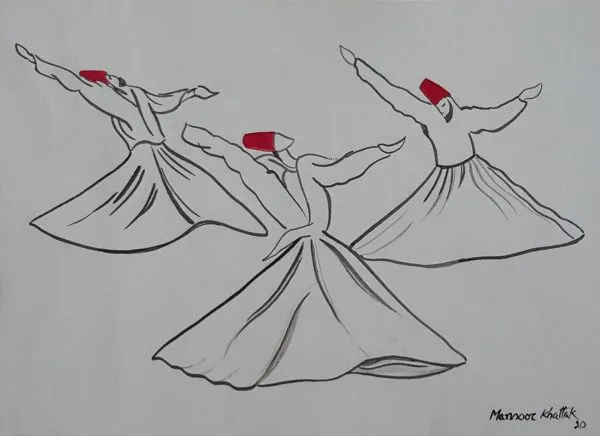 Pen & Ink Figurative Painting 1981