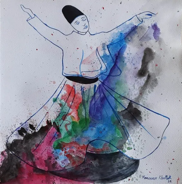 Pen & Ink Figurative Painting 3235