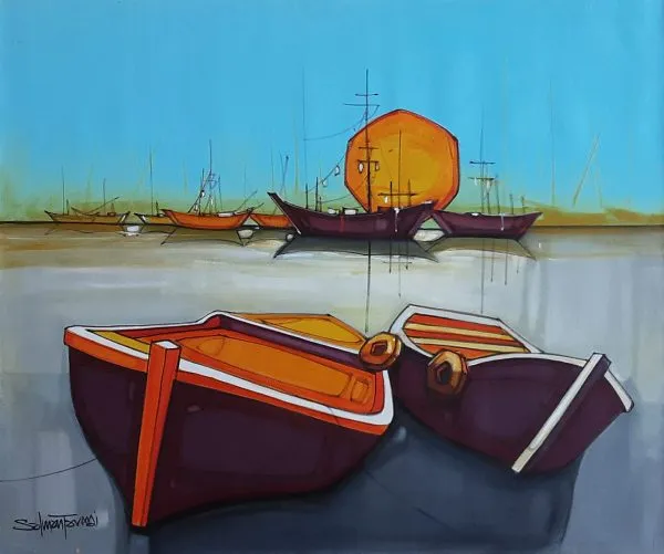 Acrylic Paint Landscape Painting 5352