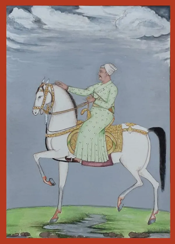 Gouache on Wasli Miniature Painting 5469