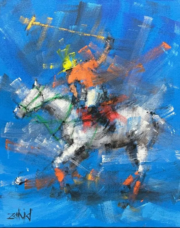 Acrylic Paint Horses Painting 5473