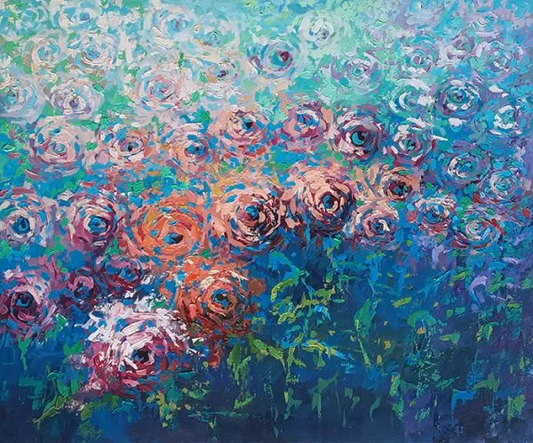 Oil Paint Floral Painting 5477