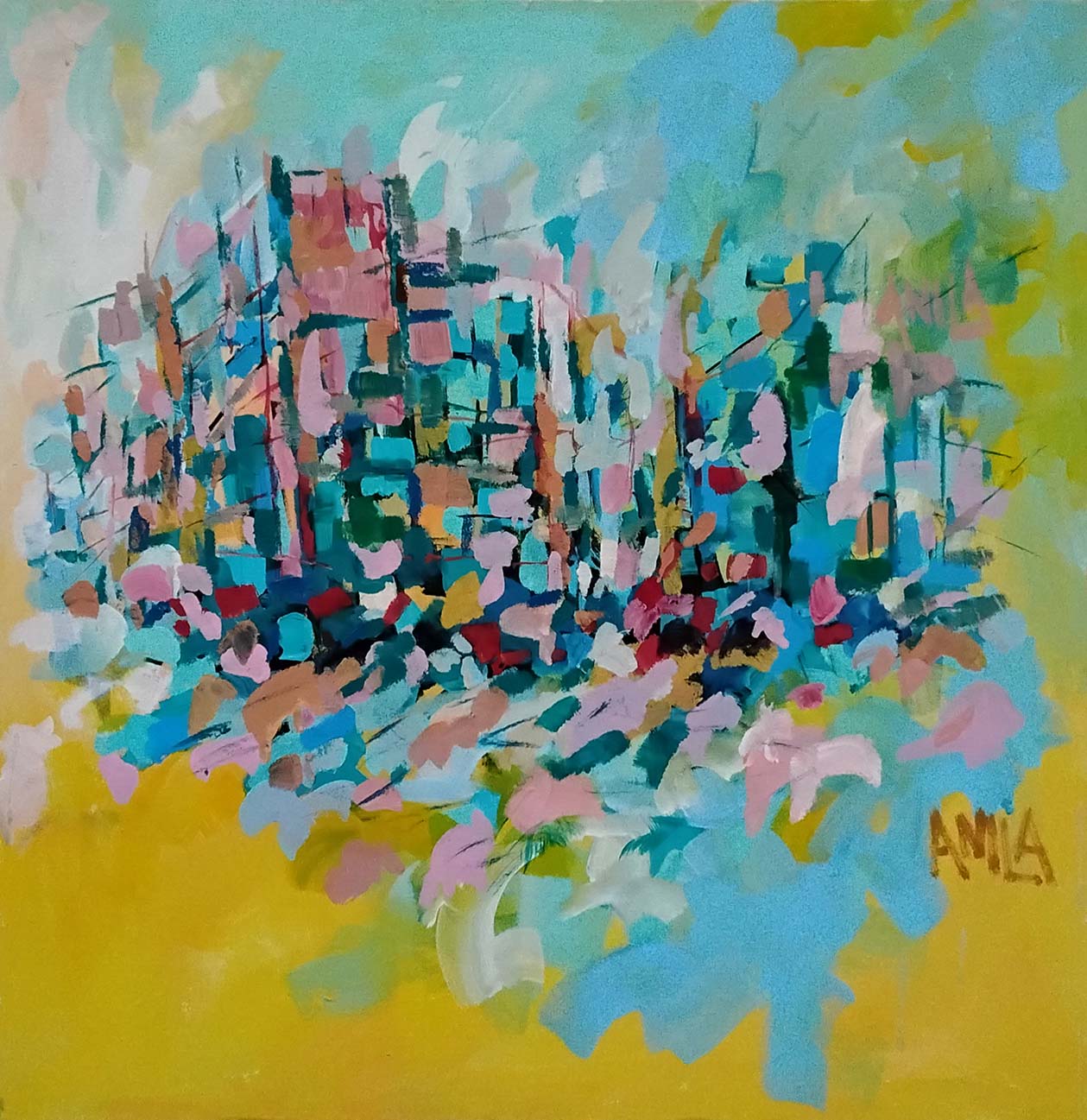 Abstract Cityscape Paintings 6076